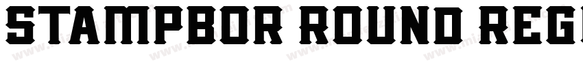 Stampbor Round Regul字体转换